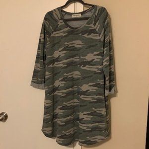 IMPRESSIONS Camo Dress, SZ Large